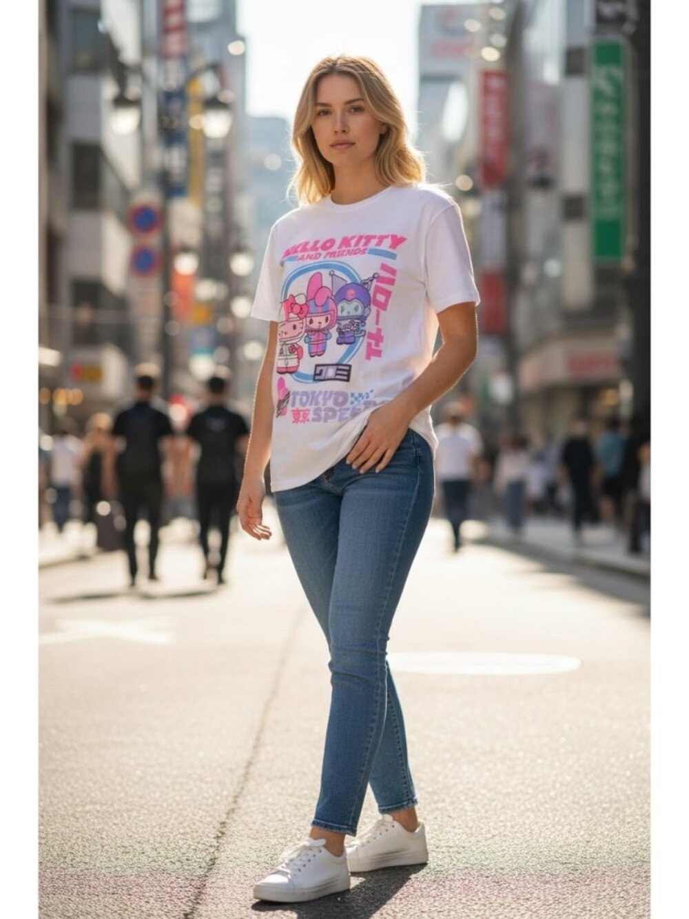Sanrio Hello Kitty and Friends Tokyo Speed Graphic T-Shirt XL